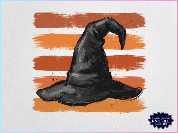 Download Preppy Textured Witch Hat Halloween PNG - Witch hat Collection