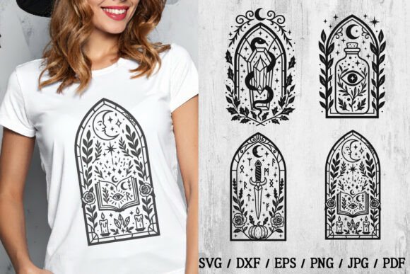 Download Gothic Stained Glass Halloween SVG Files - Halloween svg files Collection