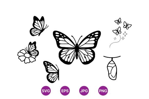 Download Monarch Butterfly SVG Clipart Set - Premium Resources