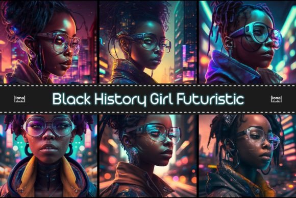 Download Black History Girl Futuristic Background - Futuristic background Collection