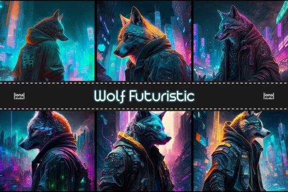 Download Wolf Futuristic Background - Futuristic background Collection