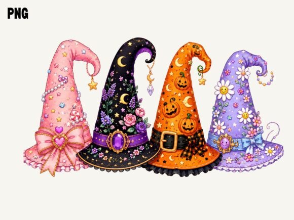 Download Cute Halloween Witch Hat PNG, Pumpkin - Witch hat Collection
